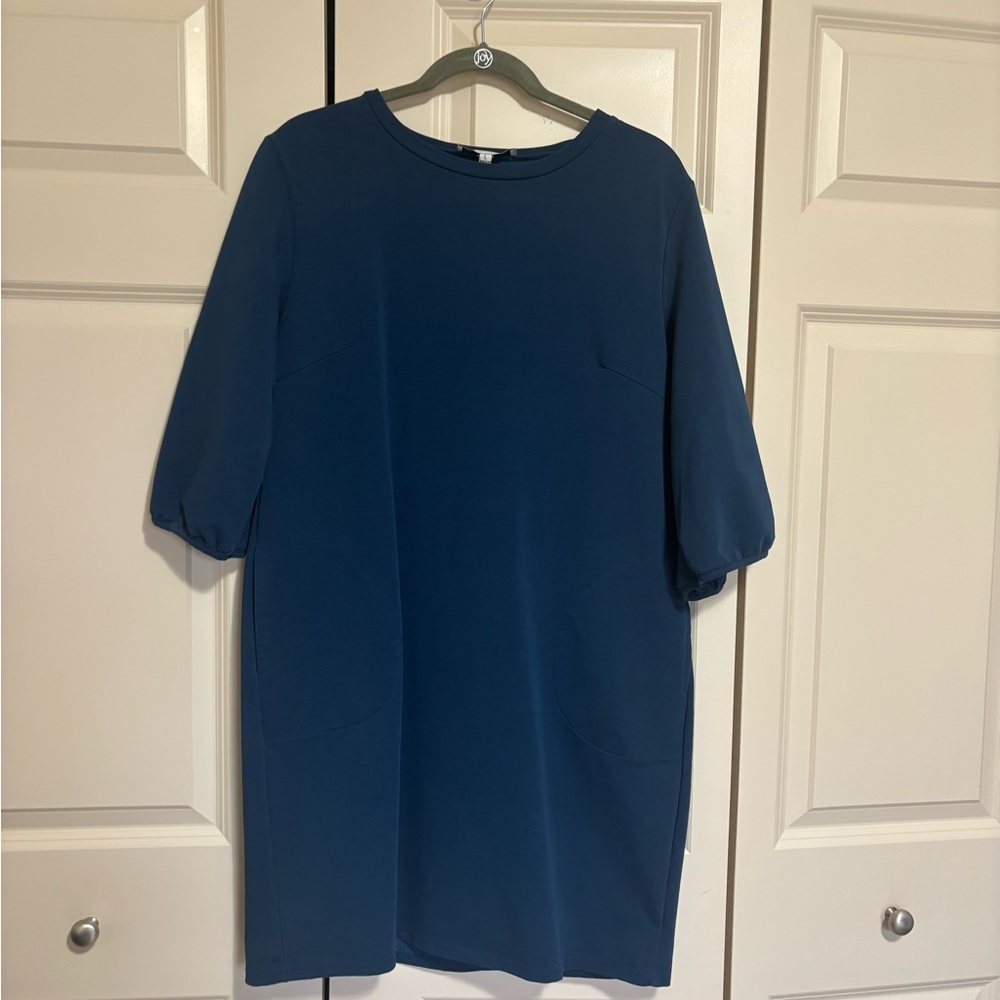 Jack & Avery Chic Blue Midi Dress